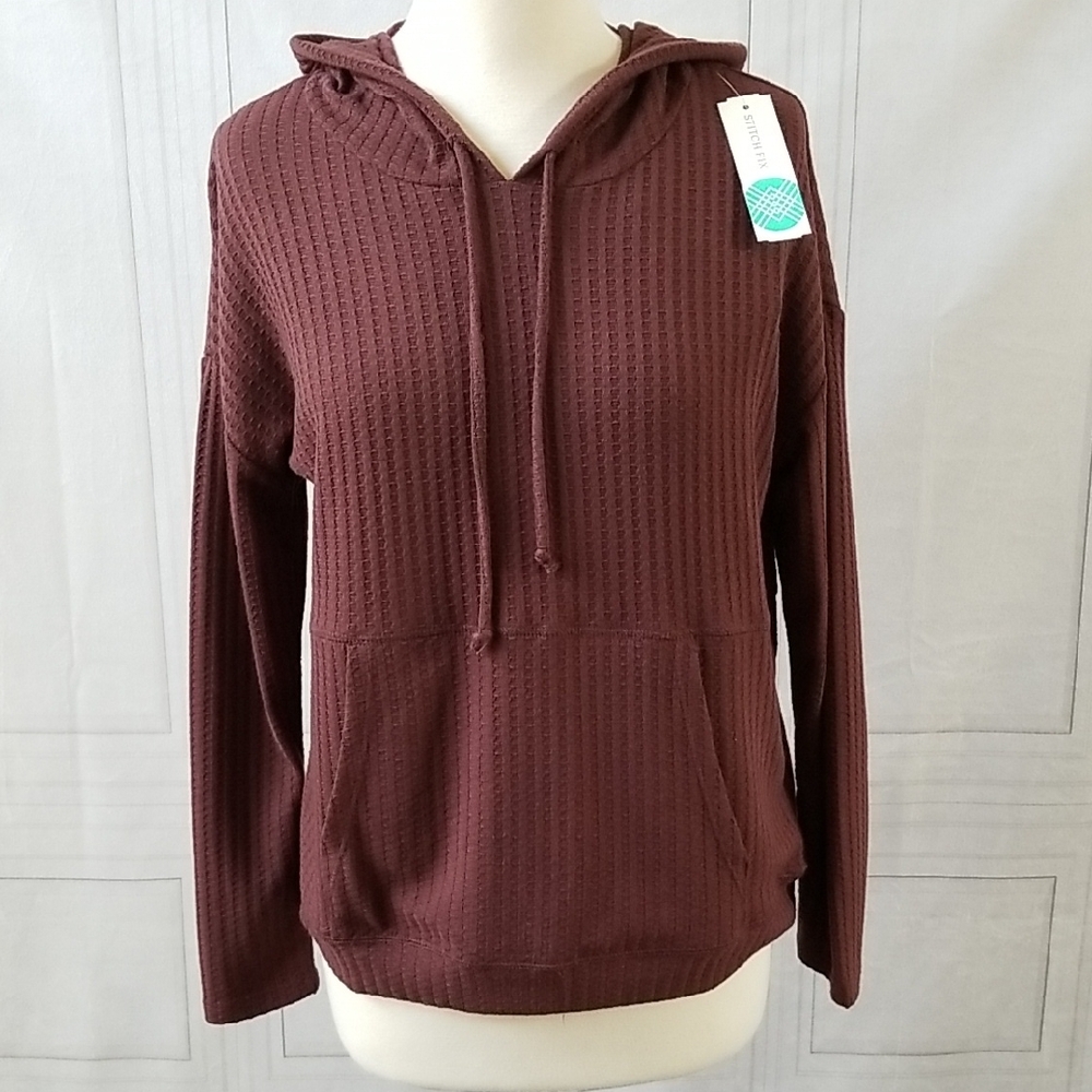 Chaser Sarley Textured Knit Hoodie